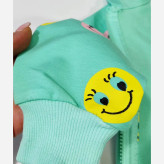 ست سه تکه بچگانه طرح استیکر شامل سویشرت بلوز و شلوار نخ پنبه ضخیم مناسب 9 ماه تا 4 سال